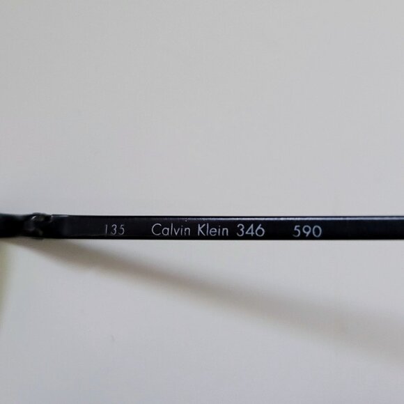 Calvin Klein Eyeglasses Frames CK 346 590 Metal Italy Case Used Read - Picture 10 of 10